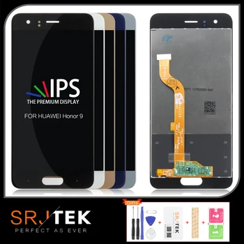 

SRJTEK For HUAWEI Honor 9 LCD For HUAWEI Honor 9 Screen Touch Matrix Digitizer Sensor Glass Frame For HUAWEI Honor 9 Display