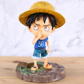 

One Piece Monkey D Luffy Picking Nose Edition Funny Figure Model Toy Doll Gift