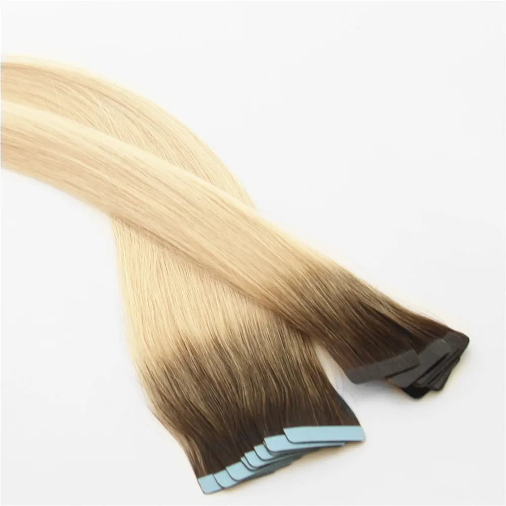 CBH Beauty High Quality Virgin Remy Cuticle Tape Hair 24inch Ombre Color 1B60# 50gram/Piece