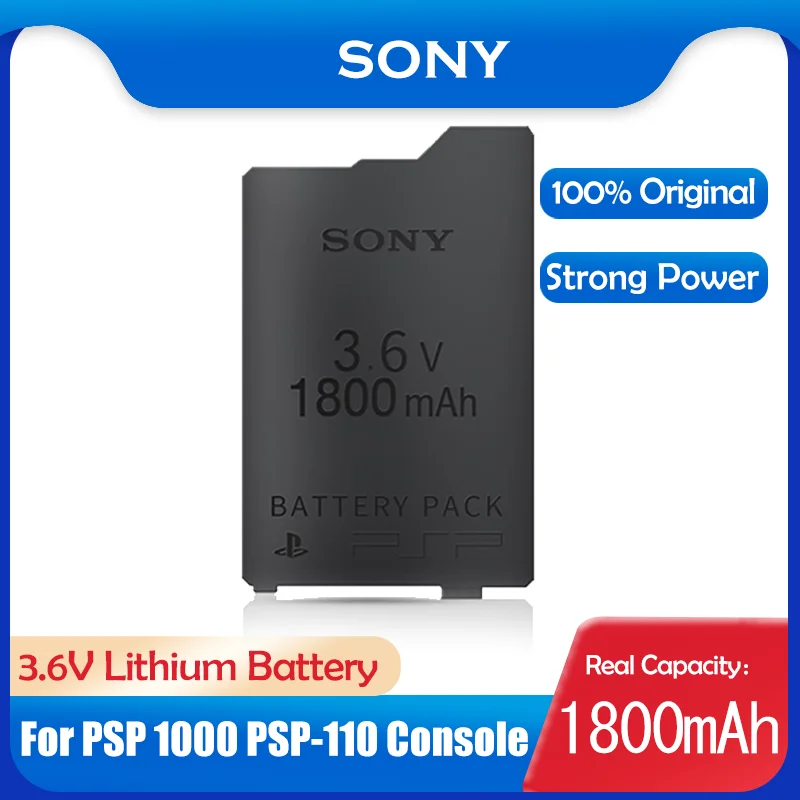 1 шт. Sony 1800 мА/ч 3 6 V литиевая Перезаряжаемые Батарея пакет для SONY PSP-110 PSP-1001 PSP-1000 PSP1000
