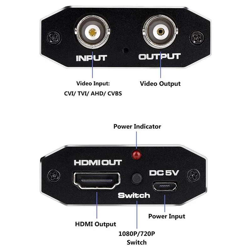TVI/CVI/AHD в HDMI конвертер Full HD 4K 720P/ 1080P/ 3MP/ 4MP/ 5MP BNC видео адаптер для монитора HDTV