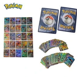 Cartes Pokemon GX, 100 pièces, toutes les cartes Flash, 100 cartes uniques Gx contiennent 63 étiquettes, carte de Collection Anime, cadeau 