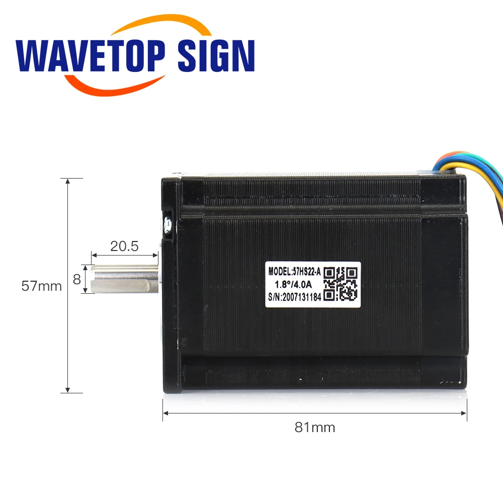 Шаговый электродвигатель Leadshine Nema 23 57HS22 A с удерживающим крутящим моментом ток 2