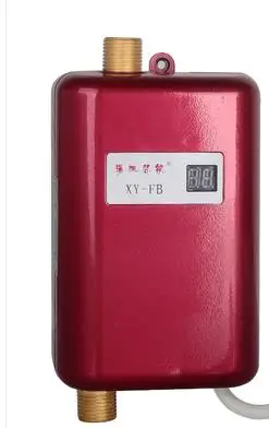 3800 Вт Электрический водонагреватель мгновенный Tankless водонагреватель 110 В/220 В 3,8 кВт температурный дисплей нагревательный душ Универсальный - Цвет: Бургундия