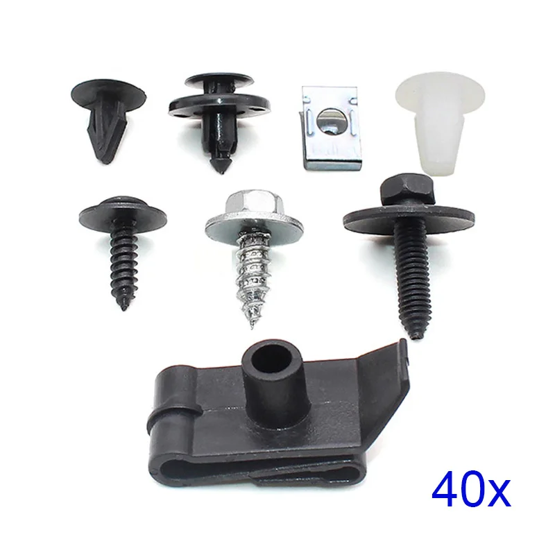 Для выведения токсинов 40 шт двигателя под лоток крепеж для покрытия Зажим