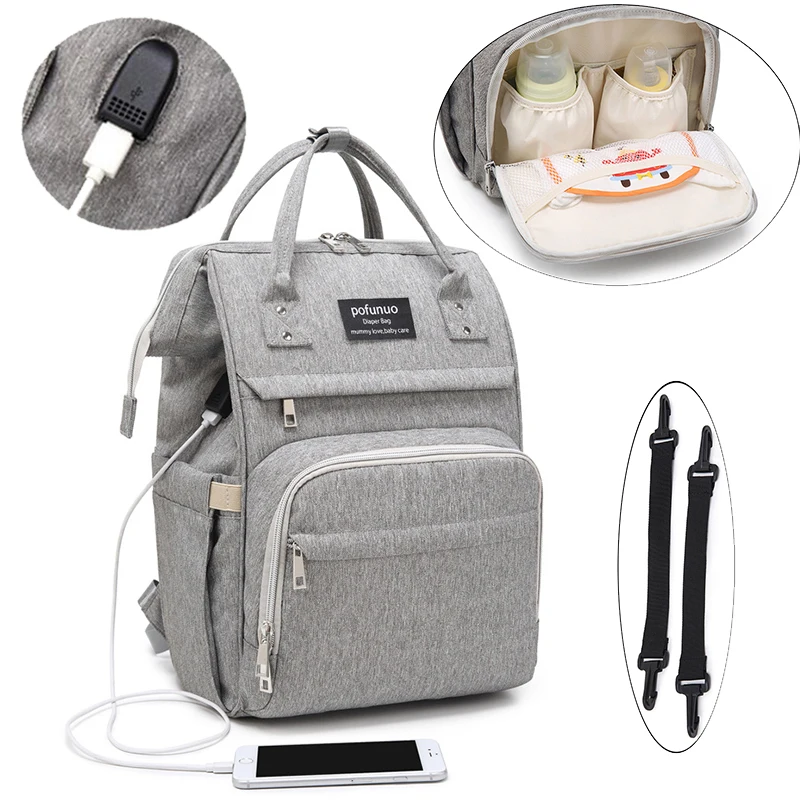 

Diaper Bags Backpack Bag Mummy Large Capacity Stroller Bag Mom Baby Multi-function Waterproof Outdoor Travel Diaper Bags