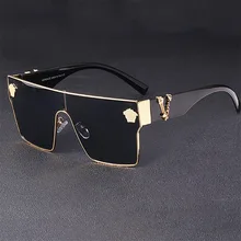 TANSEN Oversized Ladies Sun glasses Black Fashion One-Piece Sunglasses Big Frame Luxury Brand Designer Retro Glasses Unisex