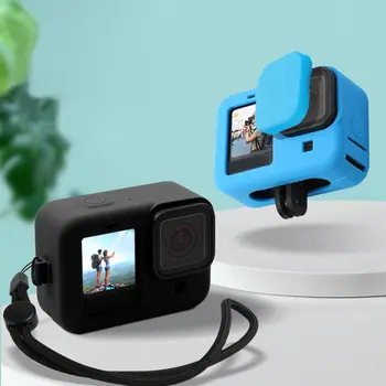 

Soft Silicone Case For Gopro 9 Active Camera Protective Cover Shell With Hand Strap Camera Accessorie
