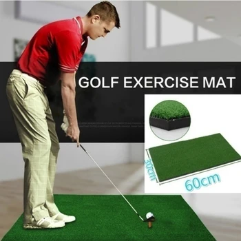

Golf Practice Mat Durable Useful Foam Pad Nylon Grass Backyard Rubber Tee Hitting Simulated Lawn Residential Training Outdoor