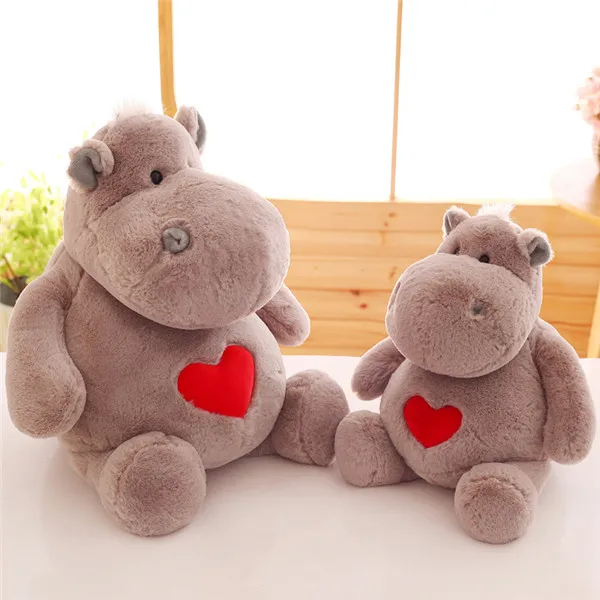 Fancytrader 20'' Soft Plush Hippo Toys Giant Stuffed Animals Hippo Pillow Doll Cartoon Hippopotamus Plush Toy 50cm 3 Colors (13)