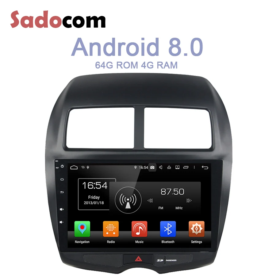 Ips 10 2 &quotAndroid 8 0 dvd-плеер автомобиля для MITSUBISHI ASX 2010 2011 2012 4 GB Оперативная память 64 Гб