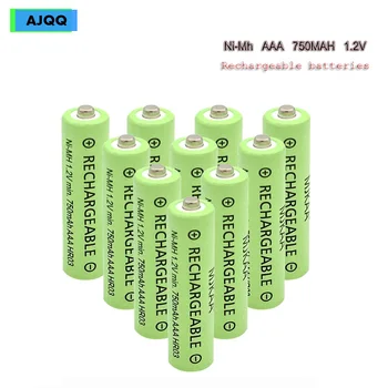 

Wholesale cheap AJQQ large Capacity NiMH pkcell AAA rechargeable battery 750 MAH 1,2V AAA battery for Watch Clock toy