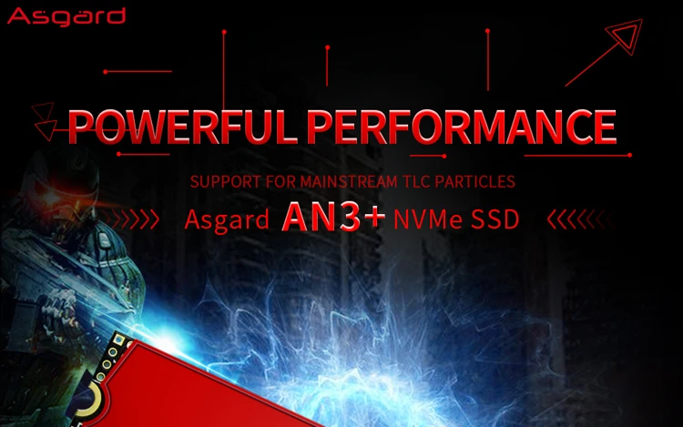 ssd internal hard drive for laptop Asgard AN3 Plus RED SERIES M.2 ssd M2 512gb PCIe NVME 512GB 1TB 2TB Solid State Drive 2280 Internal Hard Disk for Laptop  Cache solid state internal hard drive