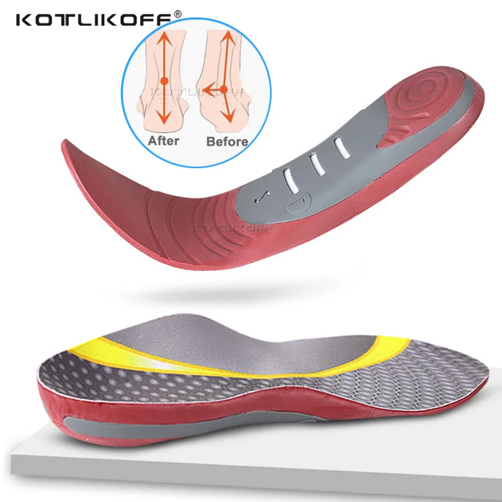 Ортопедические стельки KOTLIKOFF 3d поддержка свода стопы плоскостопия для мужчин и