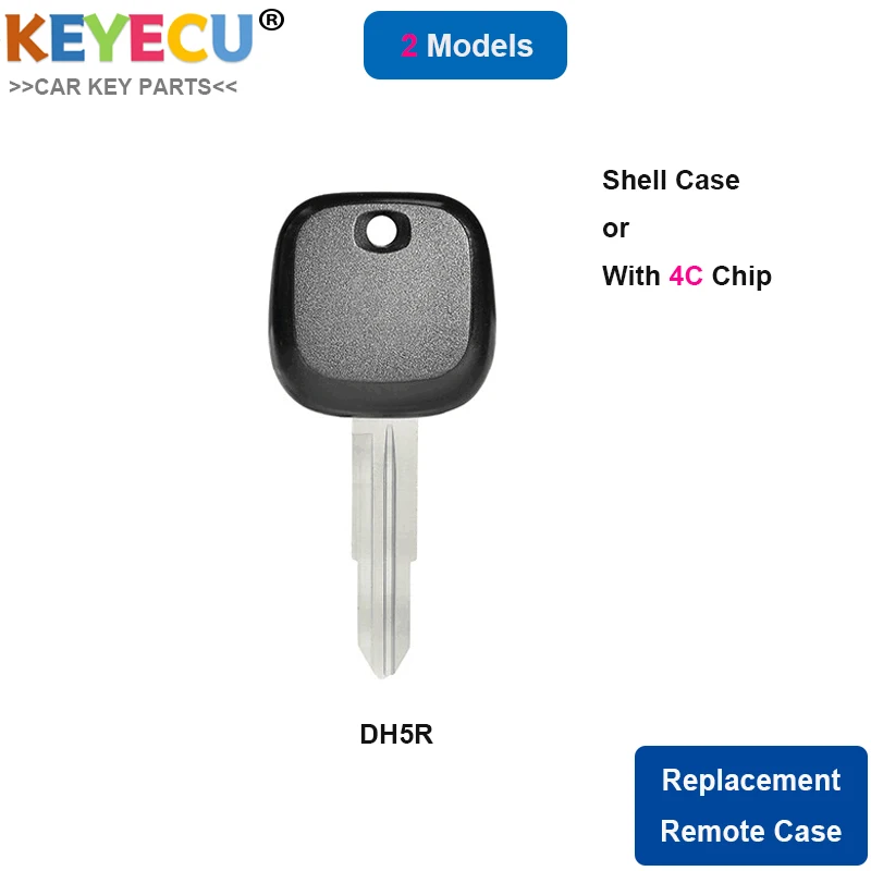 Брелок для ключей KEYECU DH5R чехол с чипом 4C Daihatsu Charade Copen сердцевины Feroza Sirion Terios YRV |