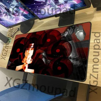 

XGZ Naruto Custom Extra Large Mouse Pad Black Precision Lock Edge Home Computer Table Mat Natural Rubber Non-slip Couple Coaster