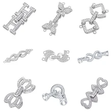 fashion Jewelry Findings CZ letter H silver clasp fashion Jewelry Findings CZ letter H silver clasp