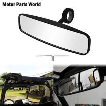 

Motorcycle 1.75" Clamp Bar Wide Rear View Mirror Black For UTV For Polaris Rangers 2002-2008 For Arctic Cat Wildcats For Honda
