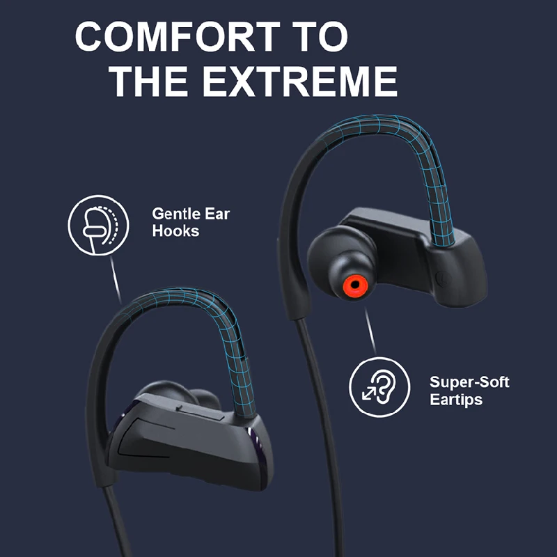 Lanado 2020 New Bluetooth Headphone In Ear Earphone HIFI DJ Monito Running Sport Earphone Earplug Earhook Headplug Earbuds
