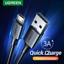Ugreen Micro USB Cable 3A Fast Charging USB Data Cable Mobile Phone Charging Cable for Samsung