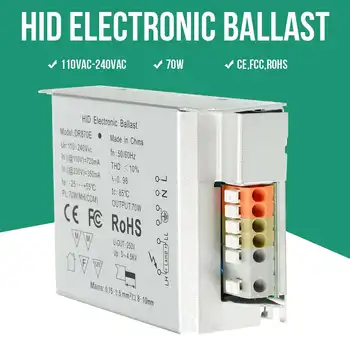 

110-240V Input Voltage For 70W Electronic Ballast For Repitle UVB Metal Hanlide Bulb