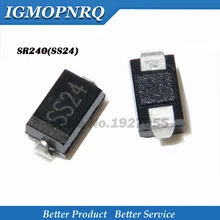 100 шт. Превосходное качество SS24 2A 40V SMA SR240 DO-214AC SMD выпрямительный диод SR240 SS24