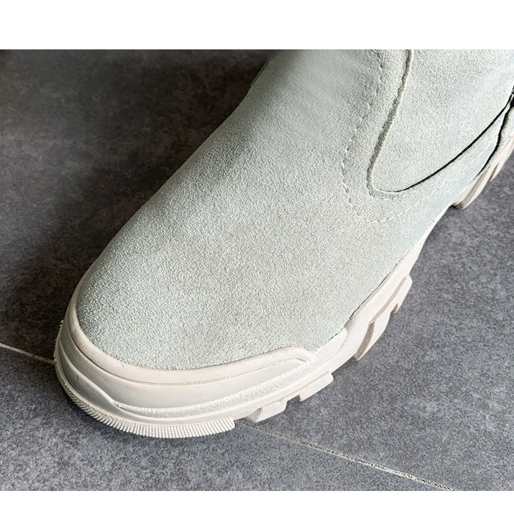 Moipheng/зимние ботинки на меху; женские зимние ботинки из флока высокого качества на резиновой подошве; женские теплые мягкие ботильоны; повседневная обувь; botas Mujer