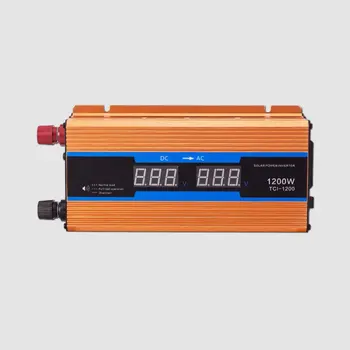 

Dual Display Car Power Inverter Converter Charger Adapter Modified Sine Wave 1200W