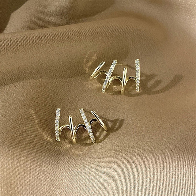 New Korean Cute Shiny Stud Earrings For Women Dainty Rhinestone Earring Girls Birthday Party wedding Fashion Jewelry