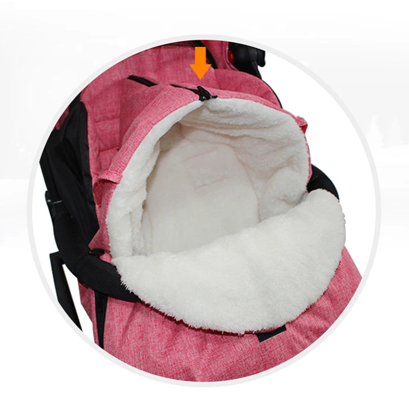Зимняя детская коляска для сна, хлопковый ветрозащитный Теплый чехол для ног, мягкий конверт для новорожденных, кокон, спальные мешки, пеленка