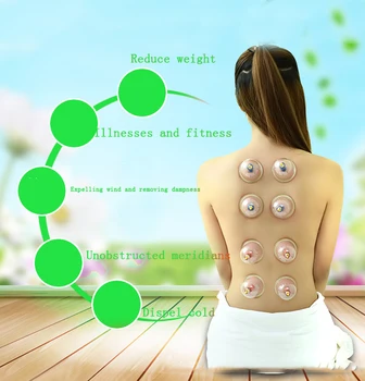 

24 Cups Cupping Set Chinese Vacuum Therapy Stress Relief Body Cupping Slimming Massage Therapy Suction Set