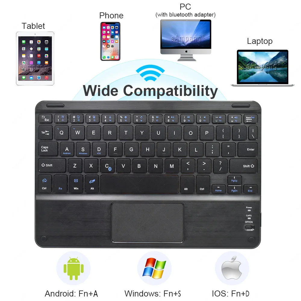 Touchpad Keyboard Case For Samsung Galaxy Tab S6 Lite S7 11 S5E S4 S6 A8 10.5 A7 10.4 A 10.1 A 10.5 Keyboard Cover Case