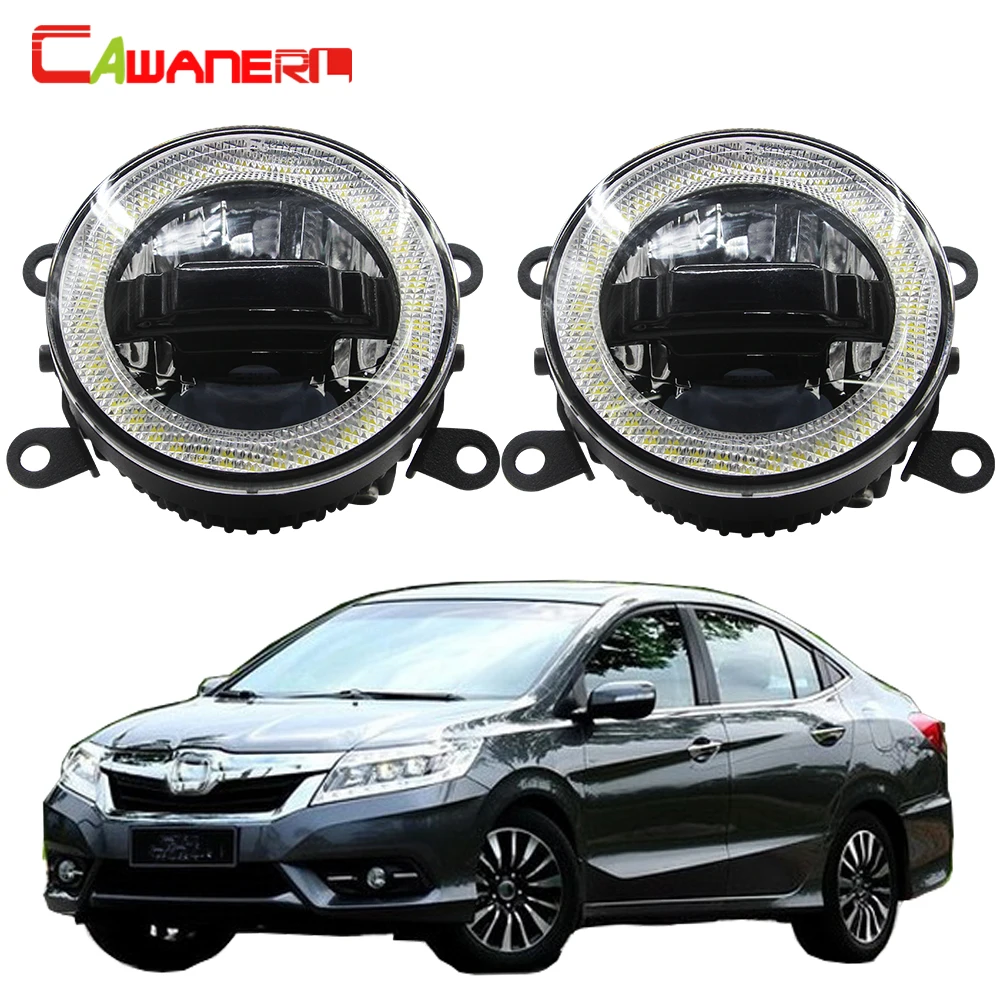 

Cawanerl 2 Pieces Car 3000LM LED Bulb Fog Light DRL Daytime Running Light Angel Eye 12V For Honda Crider 2014 2015