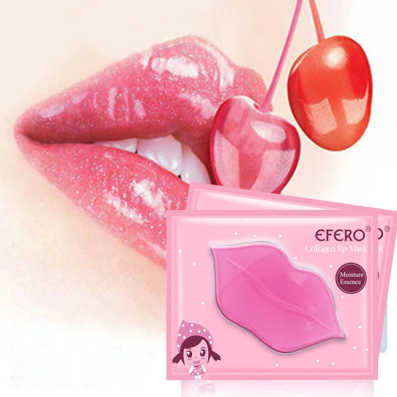 EFERO маска для губ против морщин патч Уход за губами плампер для увеличения губ скраб эксфолиант для губ Коллаген Кристалл увлажняющие предметы первой необходимости 10 шт