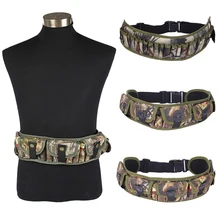 Тактический корпус ремень для патронташа картридж ремень военный Журнал карман 12GA ружье оболочка поясная сумка Регулируемый ремень с пряжкой