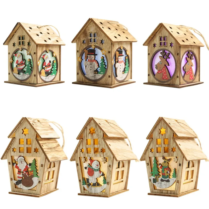 

LED Room Decor String Lamp Wedding Party Holiday Fairy Light Christmas LED Garland Wood House String Novelty Night Light Lamp