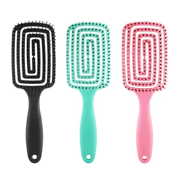 

New Professional Vented Hair Brush Comb Anti-static Scalp Massage Wet Dry Hairs Combs Hairdressing Styling Tools