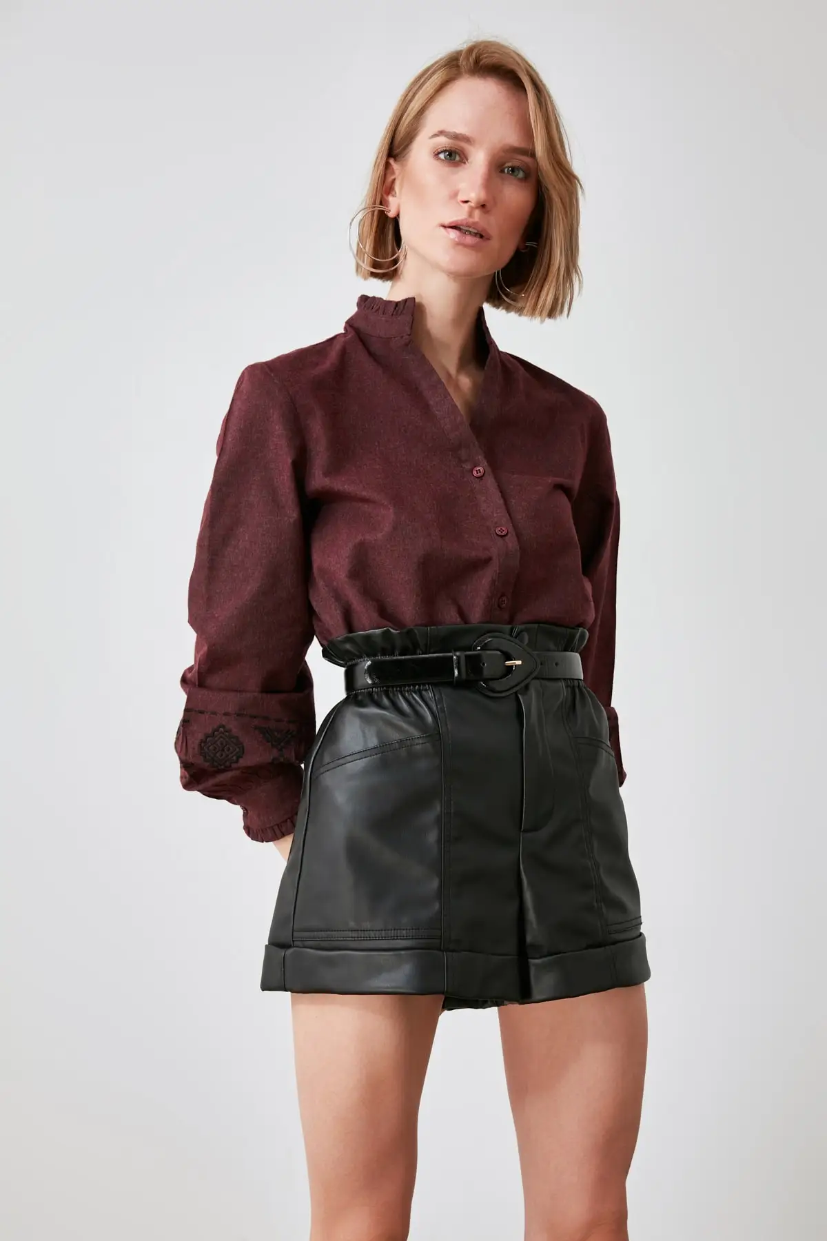 Trendyol рубашка с вышивкой TWOAW20GO0388| |