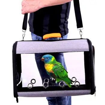 

Outdoor Travel Pet Parrot Breathable Carrying Cage Carrier Shoulder Tote Bag