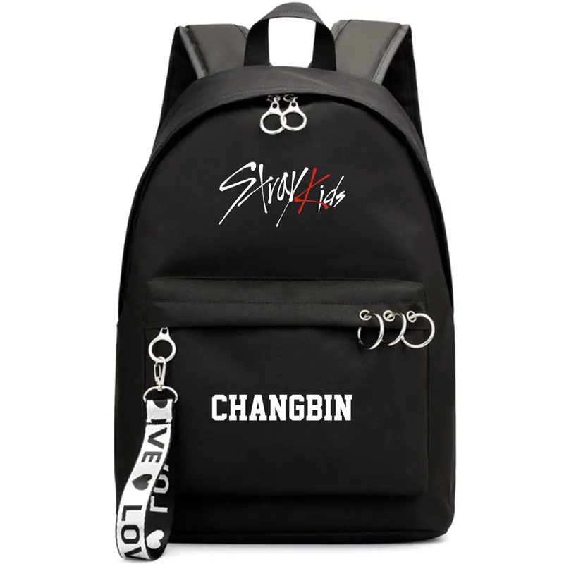 Kpop Straykids Backpack Bang Chan Felix Woojin Minho School Bags Jewelry Admission Package Cosmetic | Украшения и аксессуары