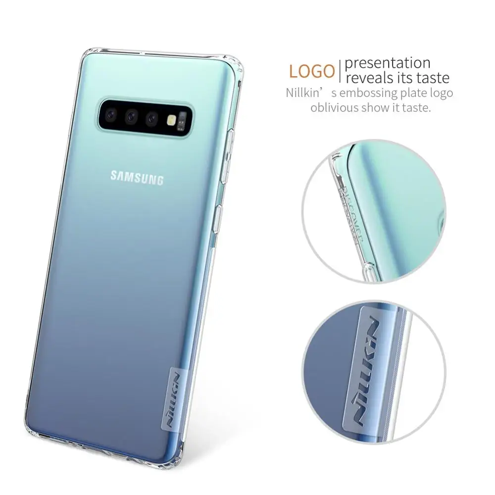 Чехол Nilkin для Samsung Galaxy S10 S9 S8 Plus чехол Nillkin 0 6 мм мягкий прозрачный из ТПУ телефона