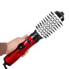 2 в 1 фен для волос, выпрямитель, завивка, воздуходувка, 110 В, вилка США, щетка, ролик, керамический стайлер, гребень, инструмент для красоты