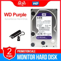 WD Purple 4 ТБ HDD Surveillance жесткий диск-5400 об./мин. класс SATA 6 ГБ/сек. 64 MB cache 3,5 Inch-WD40EJRX
