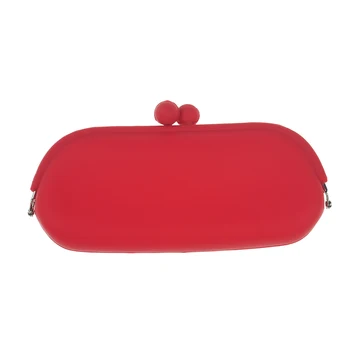 

Silicone Coin Purse Girls Purse Kawaii Long Coin Wallet Headphone Key Storage Bag Pencil Case Handbag Women's Pouch