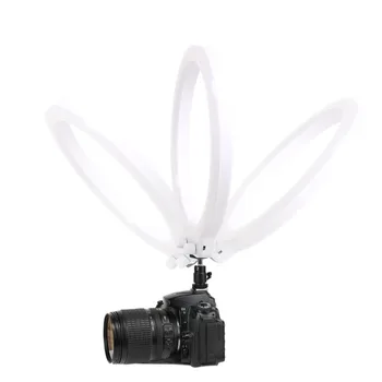 

Desktop Ring Light 3200K-5500K Dimmable 128 LEDs Photography Lamp with Camera Ball Head for Makeup Photo Studio Video