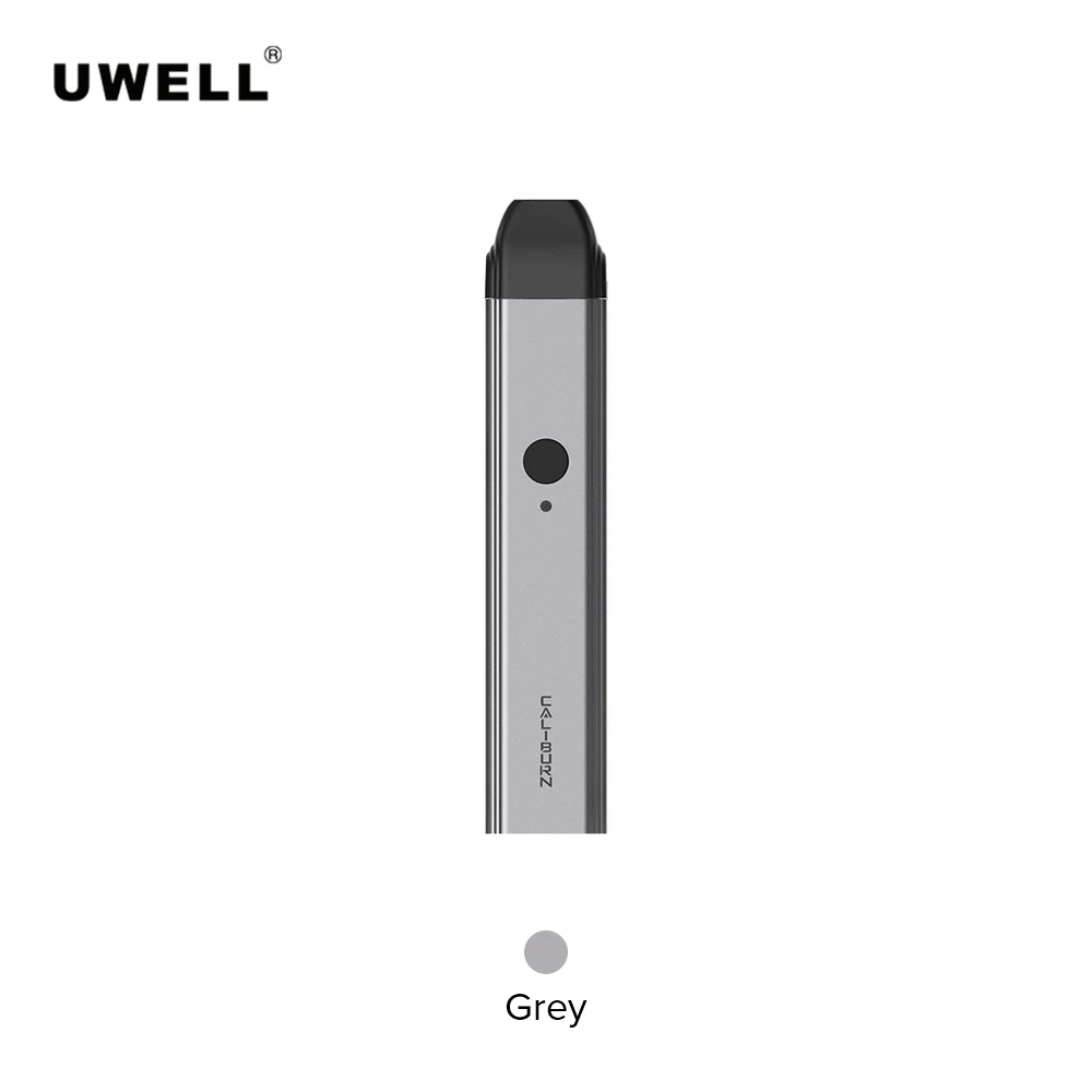 Стартовый набор Uwell Caliburn Pod с 520 мАч встроенным аккумулятором 2 мл картриджем Pod электронная сигарета Vape испаритель - Цвет: Gray