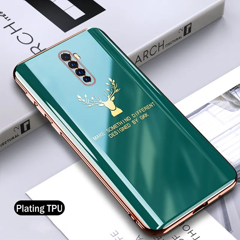 Чехол с покрытием для OPPO Reno Ace 2 Z A5 A9 2020 мягкий силиконовый ударопрочный чехол из