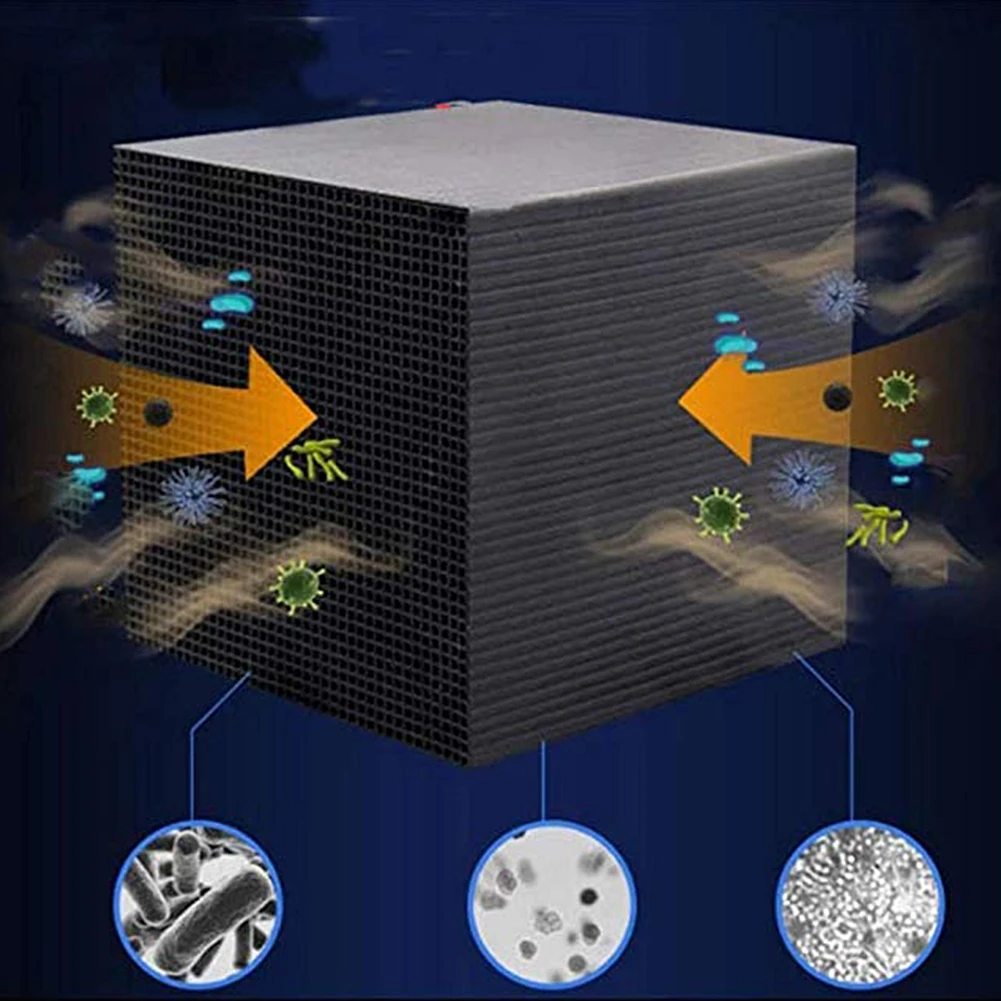 

Eco-Aquarium Water Purifier Cube Ultra Strong Filtration & Absorption Honeycombed Activated Carbon Block Water Cleaner Filter