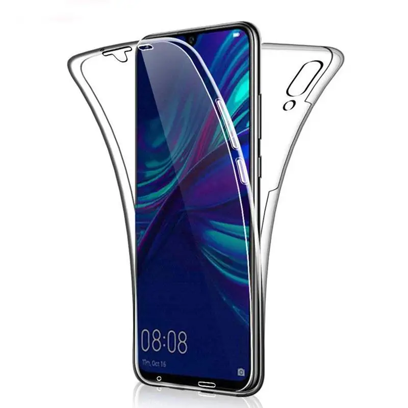 360 Double Silicon Case For Huawei P30 P20 Pro P10 P9 P8 Lite 2017 P Smart Y5 Y6 Y7 Y9 2019 Mate 20 Honor 10 10i 8A Cover |
