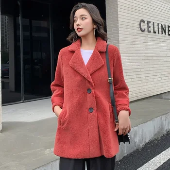 

Autumn and Winter Coat Woman New Style The Korean Version Lamb Jacket Women's Casual Fashion Coat Jacket